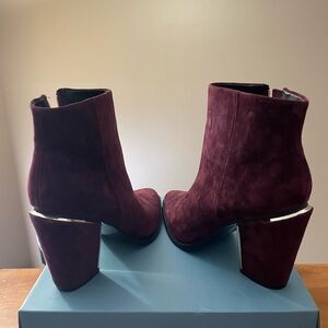 Aldo Deep Burgundy Heeled Boots